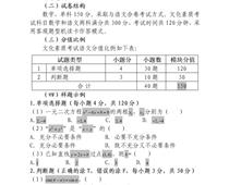 2023年河北省高職單招考試十類 和高職單招對(duì)口電子電工類、對(duì)口計(jì)算機(jī)類 文化素質(zhì)（數(shù)學(xué)）考試大綱